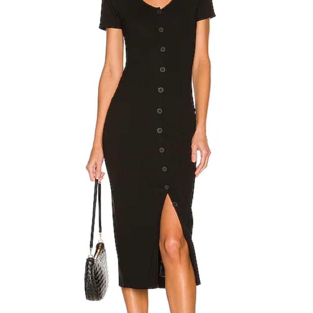 BB Dakota Steve Madden Black Button-Down Dress